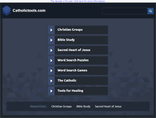 Tablet Screenshot of catholictools.com